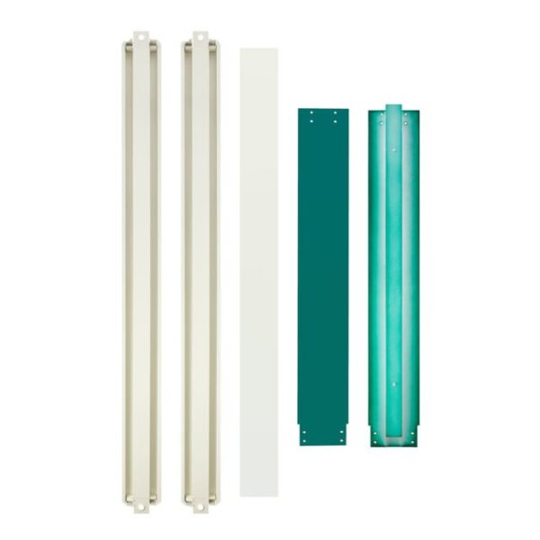 2.3m, 3.3m, 4.3m Flat Pack Office Linking Kit (Green)